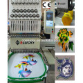Elucky user-friendly embroidery machine logo for cap,flat,t-shirt,gloves,shoes